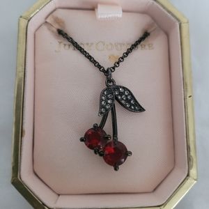 Juicy Couture Vintage Cherry Pendant Necklace